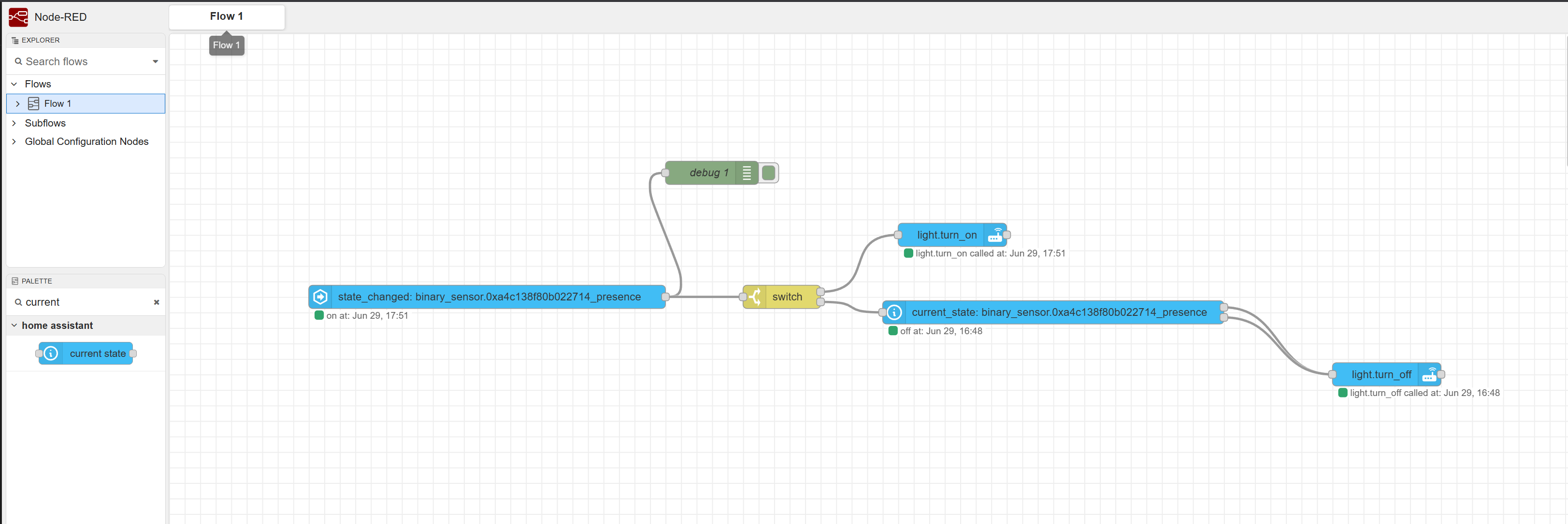 Home Assistant automation example